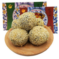 [闻喜煮饼]煮饼散装250-1500g传统糕点三种口味 [礼盒装]绿豆400g*2盒