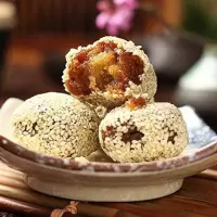 [闻喜煮饼]煮饼散装250-1500g传统糕点三种口味 红豆馅500克