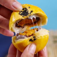  海鸭蛋蛋黄酥红豆味麻薯糕点面包零食早餐送礼休闲小吃 2盒彩盒(12枚装660g)