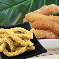 香脆山药芝麻条传统糕点零食点心 芝麻棒芝麻酥蜜三刀江米条 1袋芝麻条送1袋江米条