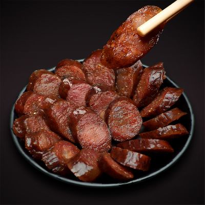 川味麻辣香肠腊肠烟熏农家自制腊肉香肠烤肠 麻辣味 (瘦肉居多) 500g