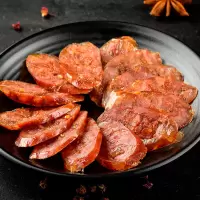 腊肉特产烟熏腿腊肉五花肉腊肠广式猪肉类熟食香肠批发 川味广式各一 500g[一斤]