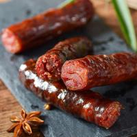 正宗麻辣香肠农家烟熏麻辣腊肠500g腊肉香肠批发 五香香肠[瘦肉多]不辣 500g