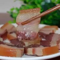 1斤土猪腊肉 井冈山农家自制五花腊肉日晒风干咸肉非烟熏 1斤偏肥腊肉