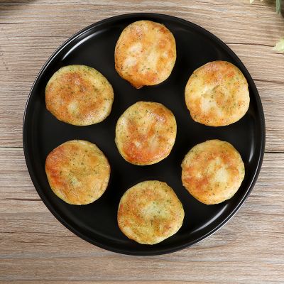 海苔鳕鱼虾饼 鱼香虾饼 鲜虾虾仁饼冷冻速食小吃半成品早餐炸虾饼 虾饼[2斤实惠家庭装]