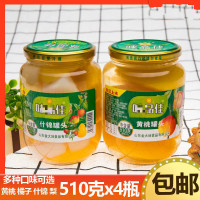 新鲜黄桃罐头 水果罐头杂果橘子梨什锦罐头冰糖糖水 混装4瓶
