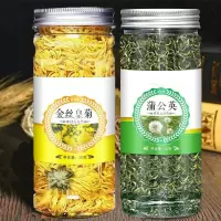 金丝皇菊一朵一杯大花茶胎菊枸杞蒲公英花草茶叶组合 [金丝+蒲公英]