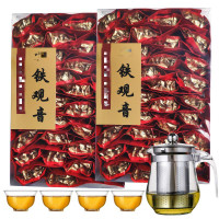 铁观音茶叶新茶浓香型乌龙 铁观音500克[送1壶4杯] 拉链袋装