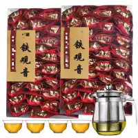 铁观音茶叶新茶浓香型乌龙 铁观音500克[送1壶4杯] 拉链袋装
