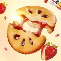 [买1箱送1箱]果酱夹心饼干零食儿童休闲批发网红小吃独立小包装