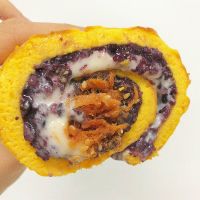 酥松紫米虎皮蛋糕卷340g短保糕点早餐零食网红食品