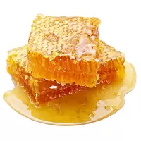 蜂巢蜜嚼着吃的盒装蜂蜜纯正非农家自产蜂巢蜂窝蜜一斤装 百花蜂巢蜜500克一盒[送木勺]