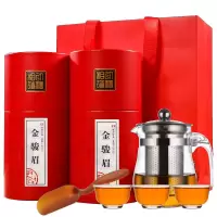 [赠一壶三杯茶勺]新茶金骏眉正山小种500g礼盒装散装红茶茶叶