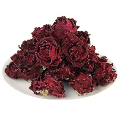 新花 食用墨红玫瑰花干玫瑰花冠重瓣玫瑰花瓣花茶1朵1杯