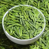 新茶绿茶豆香龙井茶非一芽一叶铁罐装明前茶叶250克浓香型