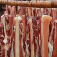 500g江西日晒土猪腊肉农家风味咸肉腌制风干 非烟熏