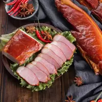 特产农家自制烟熏后腿腊正宗五花咸瘦肉