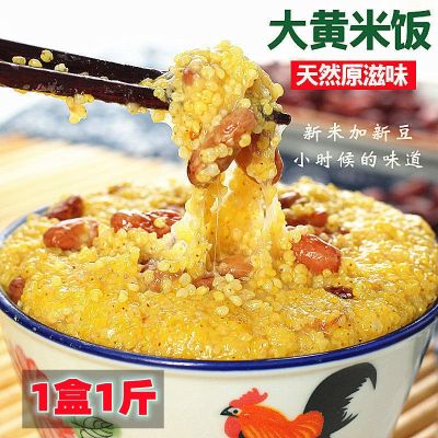东北黄米饭500克制作黏米饭方便食米饭软糯正宗大黄米芸豆饭