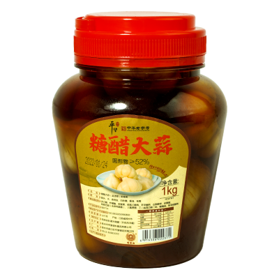 酱菜糖醋大蒜头新鲜白糖醋泡甜蒜腌制腊八蒜正宗 1kg糖醋大蒜