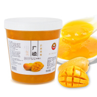 芒果果酱2kg含果肉果粒酱刨冰炒酸奶圣代沙冰烘焙奶茶原料