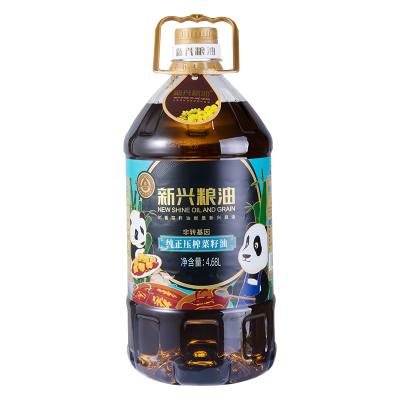 纯正压榨菜籽油正宗菜油4.68L/桶装食用油