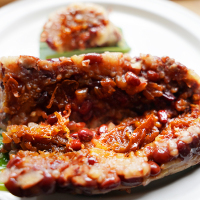 农家红豆清水粽子早餐龙游端午传统红豆蜜枣粽甜粽