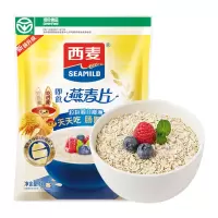 西麦即食纯燕麦片1000g*1袋营养早餐 即食代餐冲饮麦片