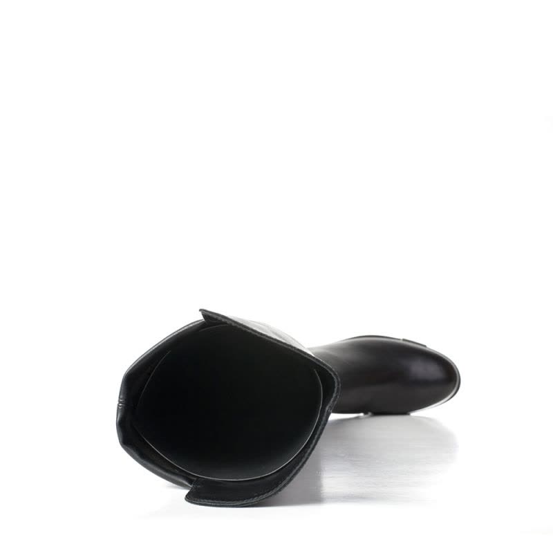 STACCATO/思加图年冬季专柜同款黑色羊皮绒里女皮靴9RA47DC7图片