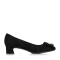 BASTO/百思图2018春季专柜同款方头中跟(3-5厘米)粗跟黑色羊皮优雅通勤珍珠浅口女单鞋AC185AQ8