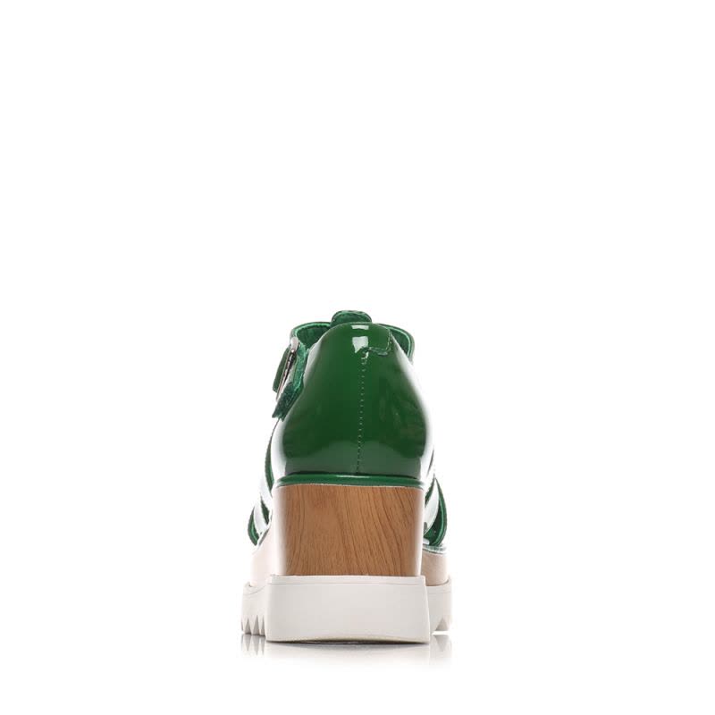 Tata/他她春季专柜同款绿色漆牛皮女凉鞋2LK01AK6图片