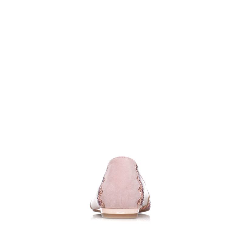 STACCATO/思加图年春季专柜同款尖头平跟(≤1厘米)平跟粉色水钻装饰女单鞋9E504AQ8图片