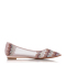 STACCATO/思加图年春季专柜同款尖头平跟(≤1厘米)平跟粉色水钻装饰女单鞋9E504AQ8
