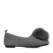 Tata/他她专柜同款低跟(1-3厘米)灰色羊皮绒毛球方跟女休闲鞋S1301AQ8