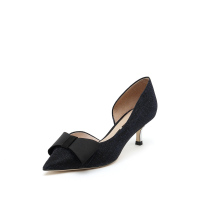 STACCATO/思加图19春专柜同款浅口尖头高跟女皮凉鞋9YD97AK9