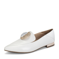 Bata2019春新款专柜同款尖头百搭平底鞋一脚蹬单鞋女61511AM9