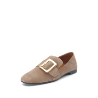 思加图2019秋季新款女休闲平底一脚蹬乐福鞋9D903CM9