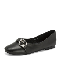 Bata2019夏新专柜同款舒适百搭平底玛丽珍鞋复古奶奶鞋17616BQ9