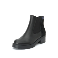 millie's/妙丽2019冬专柜同款牛皮方跟切尔西女短靴LXF22DD9