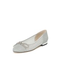 思加图2020春季新款蝴蝶结浅口布女单鞋9W729AQ0