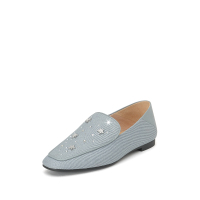 思加图2020春季新款星星装饰水钻乐福鞋女单鞋满帮9OW19AM0