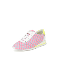 思加图2020春季新款格子撞色系带休闲女满帮单鞋9EO27AM0