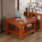 老故居实木沙发现代中式木质客厅组合沙发木加布软包沙发橡胶木L型客厅沙发