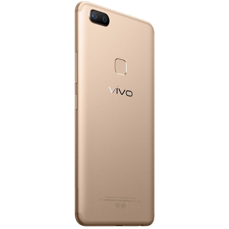 vivo X20 4GB+64GB 金色 移动联通电信4G手机 全面屏拍照 面部识别图片