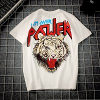 流氓兔的男装般若19夏季圆领短袖T恤男生男士休闲打底衫韩版印花上衣帅气潮男装劳尔嘿马二十八间倔强男装