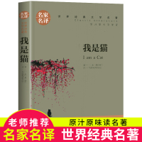 我是猫正版书 夏目漱石 名家名译 世界文学名著书籍 全套经典原著外国 初中生小说原版读物 书小说日本排行榜 心夏目漱