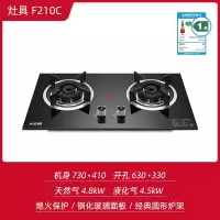 CHIGO志高燃气灶双灶家用煤气灶天然气双灶具液化气灶嵌入式台式_F210C_液化气