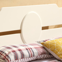 艾帛利(AIBOULLY) 床 实木床 1.5米双人床 木质韩式田园乡村床 欧式白色单人床卧室家具套装