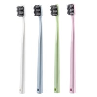 健牌10只单独装洁牙日系竹炭软毛小头牙刷家用便携组合10支装