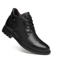 百丽牧貂2019秋冬季小码皮鞋男36保暖37皮靴商务正装低帮短靴休闲加绒保暖棉靴