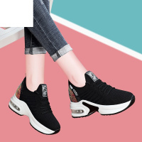 百丽牧貂韩版时尚百搭内增高小白鞋2019秋季新款秋鞋秋鞋运动休闲跑鞋潮鞋